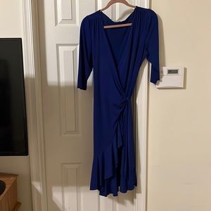 Kiyonna Cobalt Blue Wrap Dress size 0 (10/12)